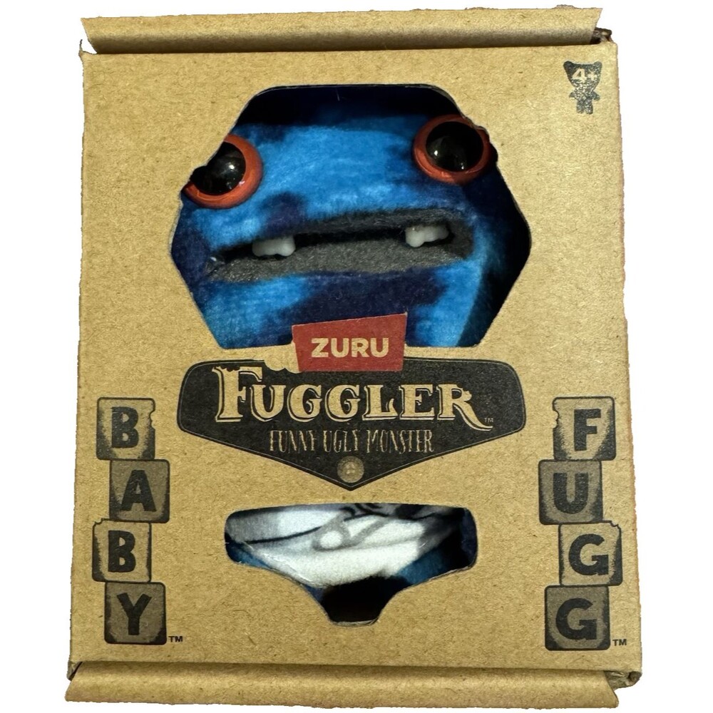 Zuru Fuggler Baby Fugg Series 3 Wide Eyed Weirdo Blue Tie Dye Plush Monster New